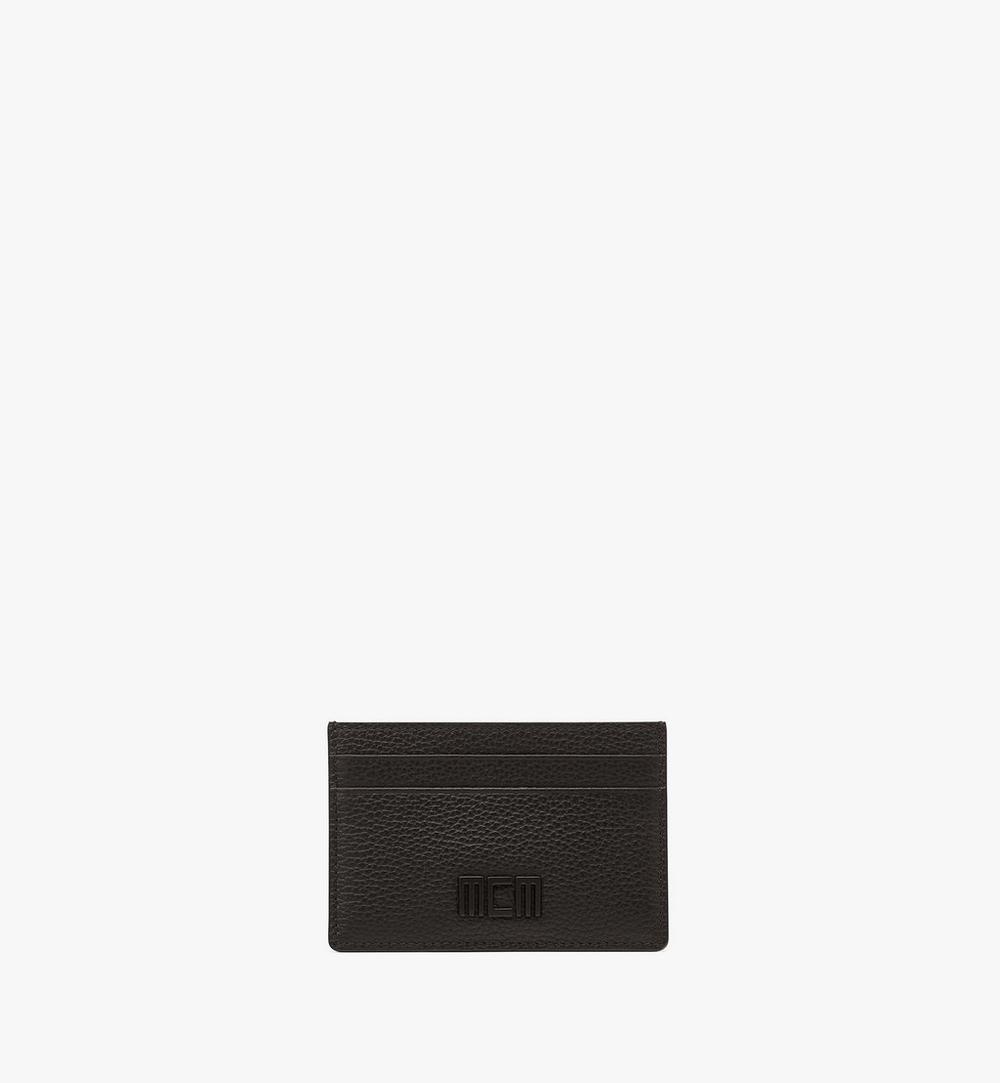 MCM Tech Card Case in Embossed Spanish Leather 1